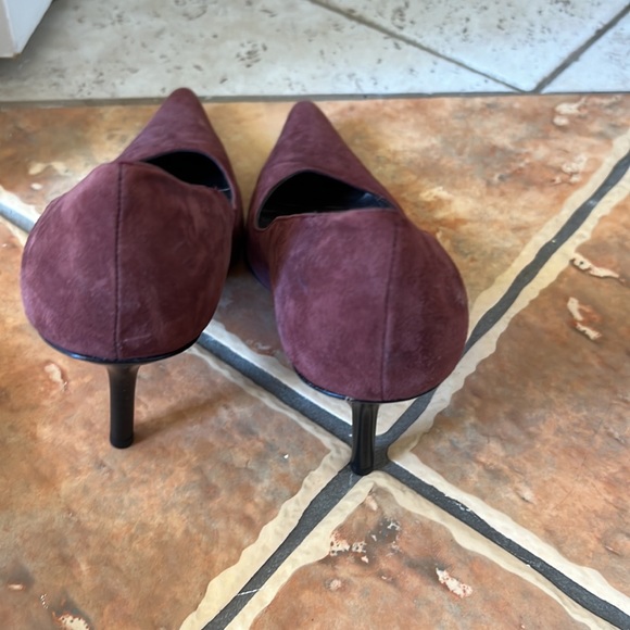 Amalfi burgundy suede. Wore once. Yours for that special occasion. - Picture 2 of 5